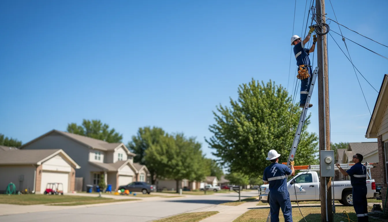 Residential electrician providing installation services in Woodston, KS